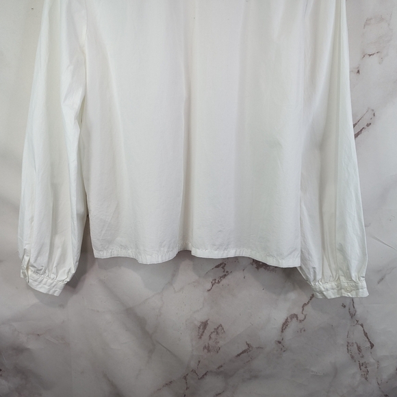 Everlane Shirt Womens White Button Up Organic Cotton Prep Balloon - Picture 10 of 15